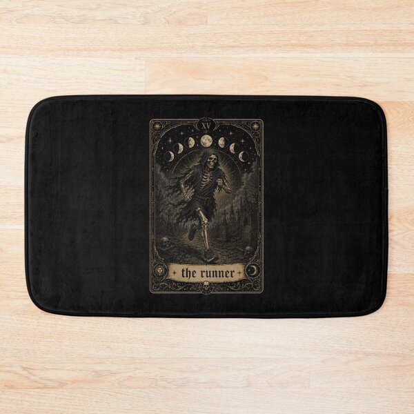 Item preview, The Runner Skeleton Tarot Card Moon Phases designed and sold by snowry.
