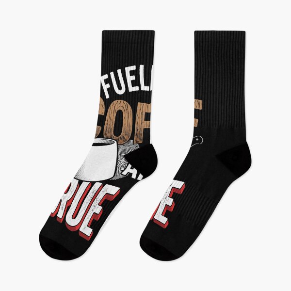 Item preview, Fueled by Coffee and True Crime Retro Typography Design designed and sold by AdyKurniawan.