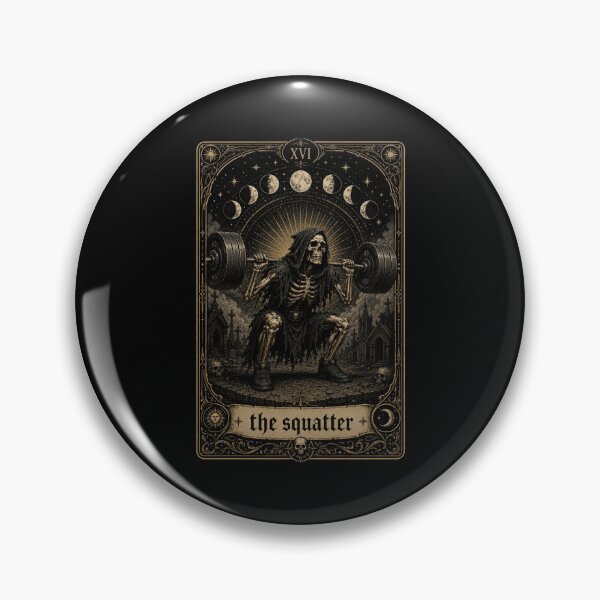 Item preview, The Squatter Grim Reaper Weightlifting Tarot designed and sold by snowry.