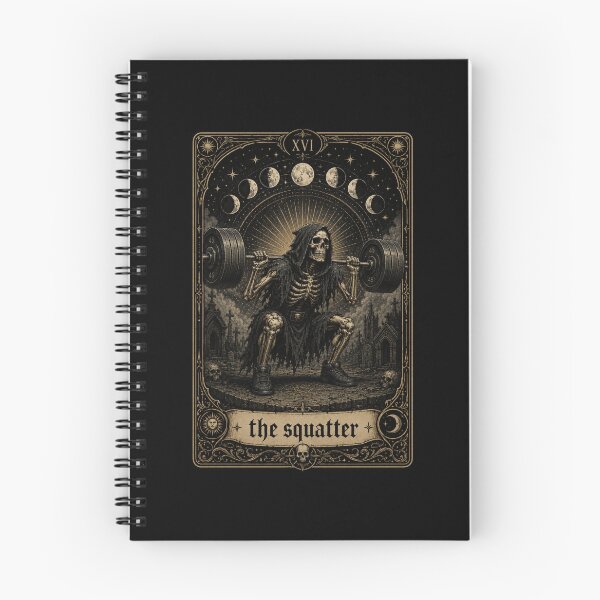 Item preview, The Squatter Grim Reaper Weightlifting Tarot designed and sold by snowry.