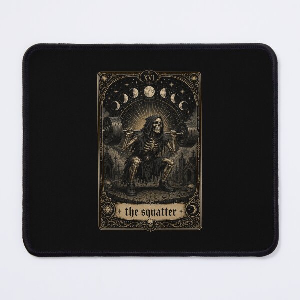 Item preview, The Squatter Grim Reaper Weightlifting Tarot designed and sold by snowry.