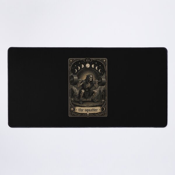 Item preview, The Squatter Grim Reaper Weightlifting Tarot designed and sold by snowry.