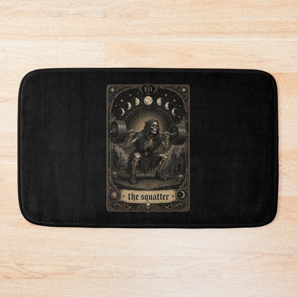 Item preview, The Squatter Grim Reaper Weightlifting Tarot designed and sold by snowry.