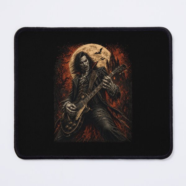 Item preview, Vampire Guitarist Full Moon Rock Horror Design designed and sold by snowry.