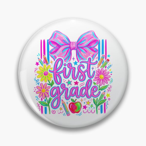 Item preview, First Grade Coquette Bow – Cute Preppy Back to School Design for Girls designed and sold by PalleteCreation.