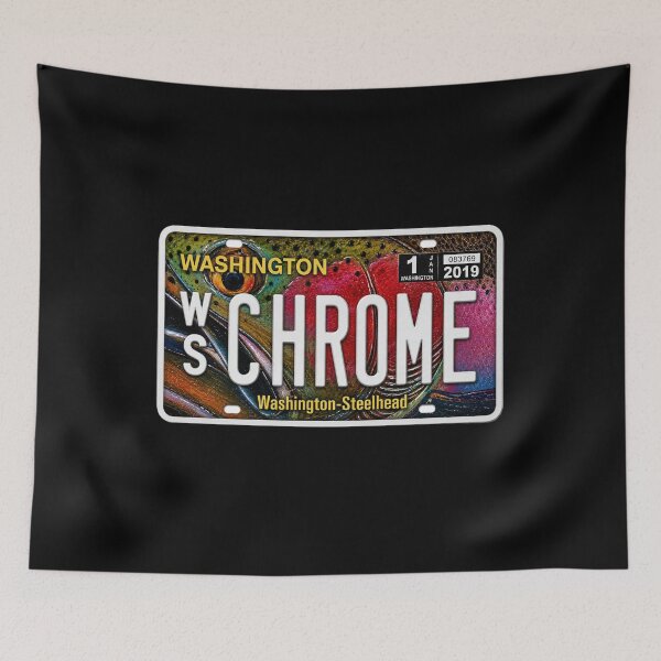 Item preview, Washington Steelhead License Plate Sticker | Fly Fishing Sticker for Anglers designed and sold by Swanny's Custom T-shirt and Gift Designs.