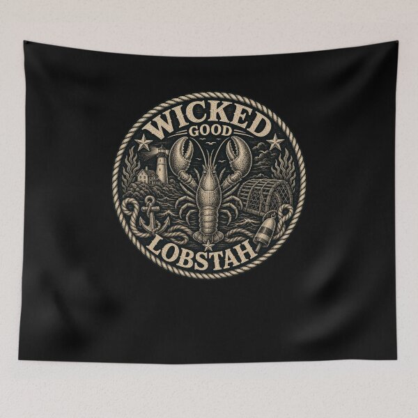 Item preview, New England Lobster Nautical Lighthouse Design designed and sold by snowry.