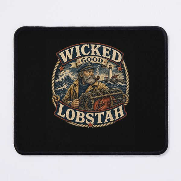 Item preview, Vintage Lobsterman Captain Nautical Ocean Art designed and sold by snowry.