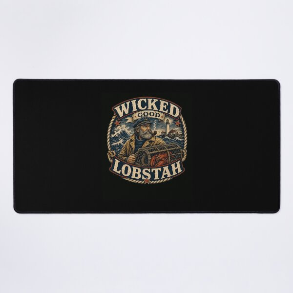 Item preview, Vintage Lobsterman Captain Nautical Ocean Art designed and sold by snowry.