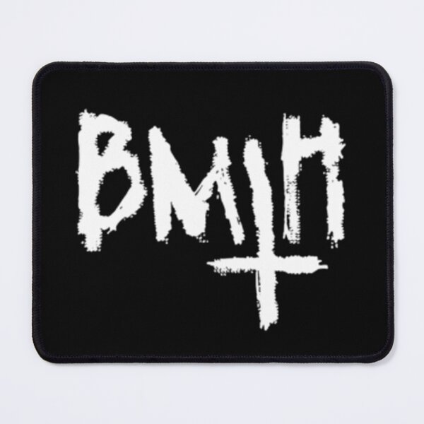 Item preview, BMTH Inverted Cross White Text Metalcore Poster designed and sold by AdolfoLemke.