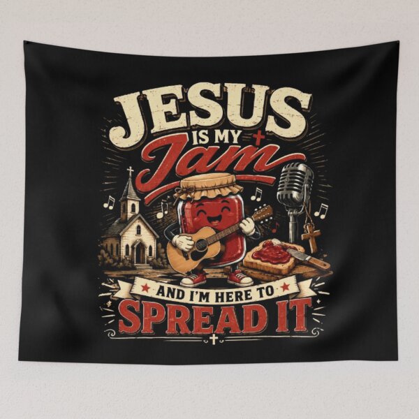 Item preview, Jesus Is My Jam And I'm Here To Spread It designed and sold by Obinne.