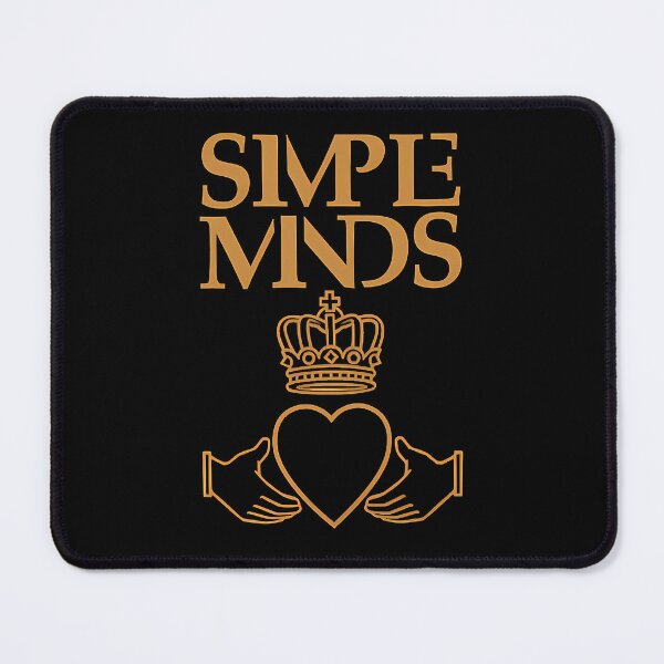 Item preview, Simple Minds Gold Crown Heart Hands Crest Poster designed and sold by AdolfoLemke.