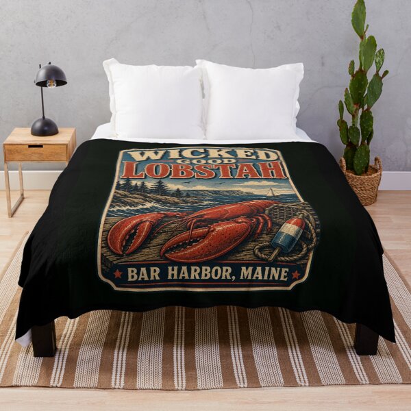 Item preview, Delicious Maine Lobster Coastal Seafood Retro Art designed and sold by snowry.