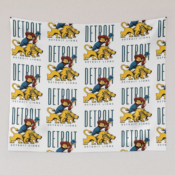 Item preview, Detroit Lions Vintage Football Player Lion designed and sold by Love-bloock.