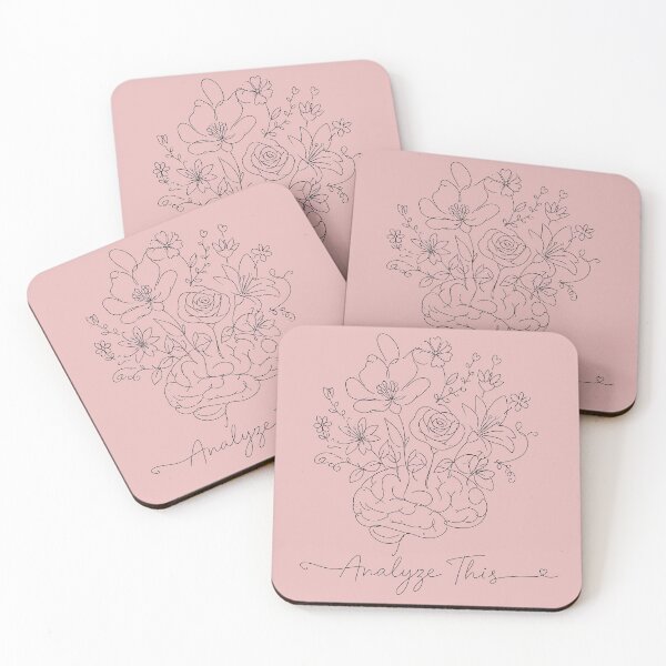 Item preview, Analyze This – Psychology Student Brain Flower Line Art designed and sold by ManggaeJM.