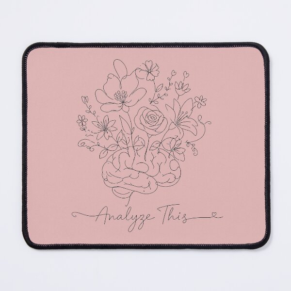 Item preview, Analyze This – Psychology Student Brain Flower Line Art designed and sold by ManggaeJM.