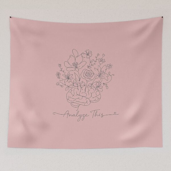 Item preview, Analyze This – Psychology Student Brain Flower Line Art designed and sold by ManggaeJM.