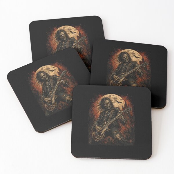 Item preview, Zombie Rock Guitarist Full Moon Horror designed and sold by snowry.