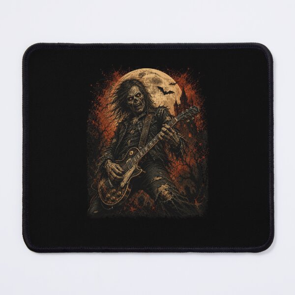Item preview, Zombie Rock Guitarist Full Moon Horror designed and sold by snowry.