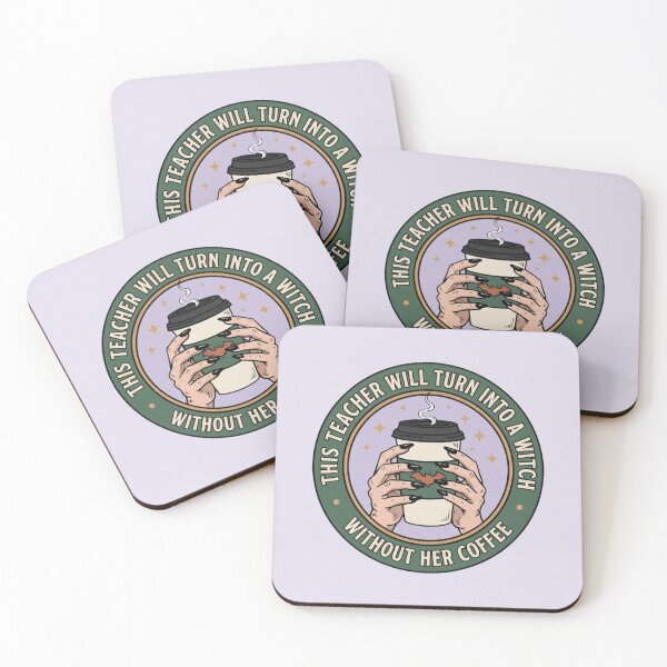 Item preview, This Teacher Will Turn Into a Witch Without Her Coffee designed and sold by LuloCreative.
