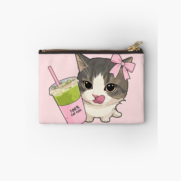Item preview, 100% Cat Fuel - Cute Tabby Cat with Matcha Drink Art designed and sold by arfindo-indra.