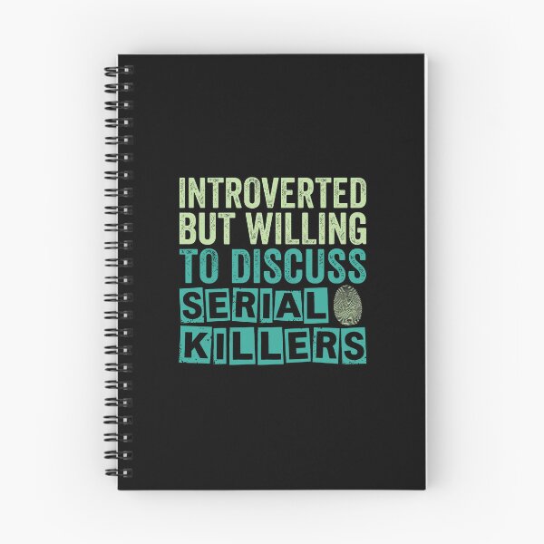 Item preview, Introverted But Willing to Discuss Serial Killers Funny Retro Design designed and sold by AdyKurniawan.