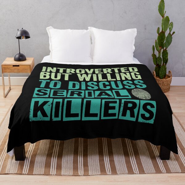 Item preview, Introverted But Willing to Discuss Serial Killers Funny Retro Design designed and sold by AdyKurniawan.