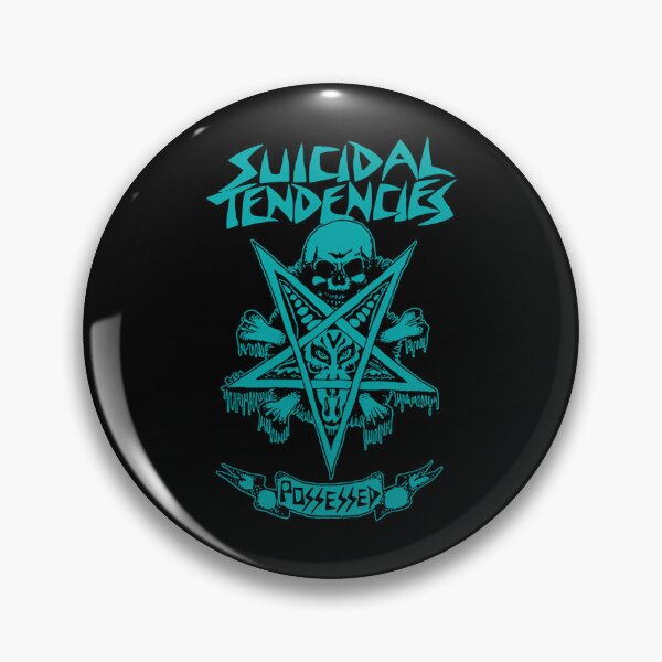 Item preview, Suicidal Tendencies Possessed Blue Pentagram Skull Poster designed and sold by BriaBode.