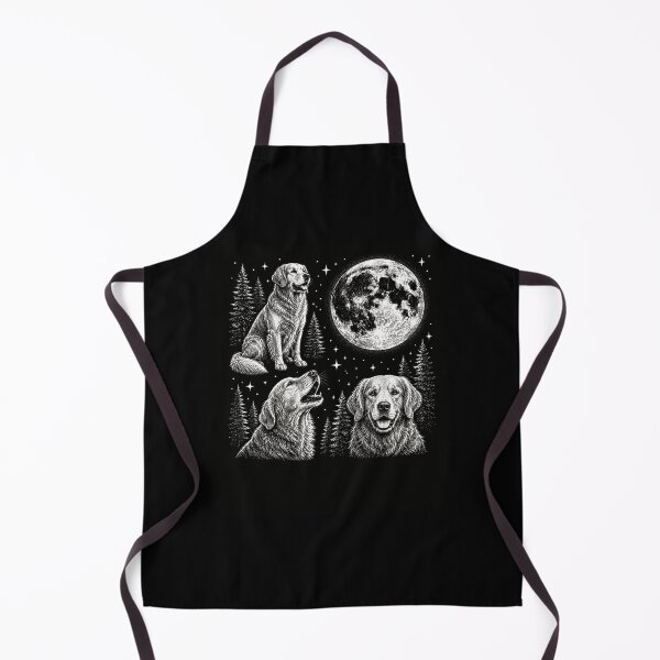 Item preview, Retriever Dog Moon Forest Stars Line Art designed and sold by snowry.