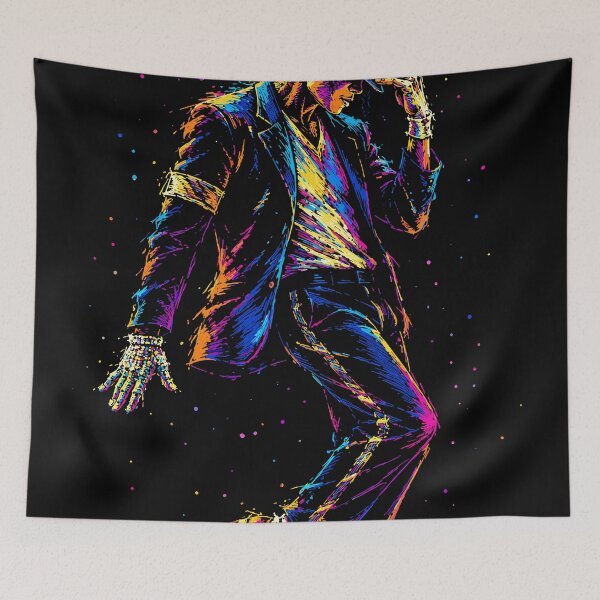 Item preview, King of Pop Neon Splash - Michael Jackson Dance Art designed and sold by arfindo-indra.