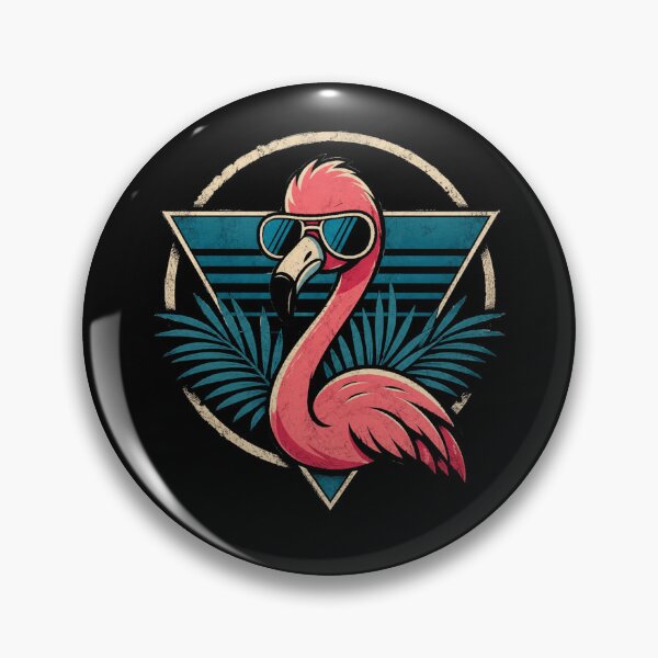 Item preview, Cool Retro Flamingo wearing Sunglasses  designed and sold by Moizento.