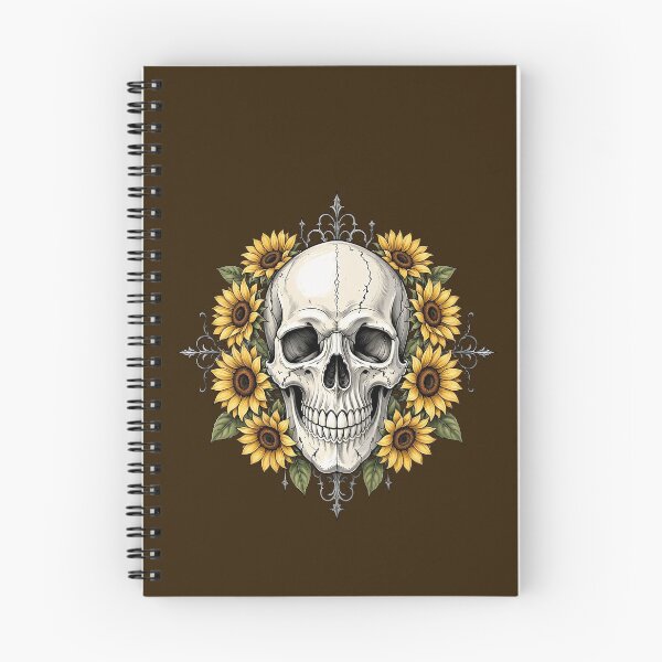Item preview, Sunflower Skull Gothic Floral Design designed and sold by SweetLilith.