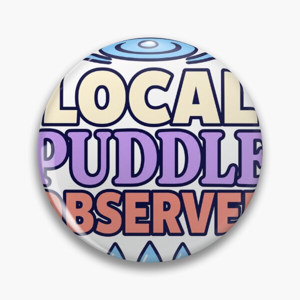 Item preview, Local Puddle Observer Typography designed and sold by aihrgdesign.