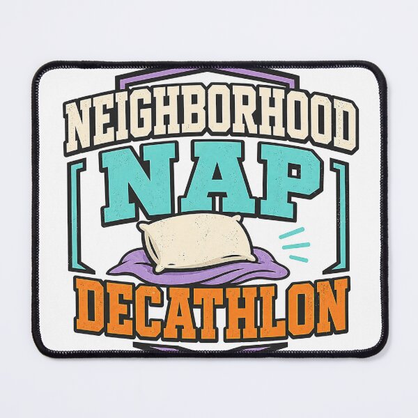 Item preview, Neighborhood Nap Decathlon Badge designed and sold by aihrgdesign.