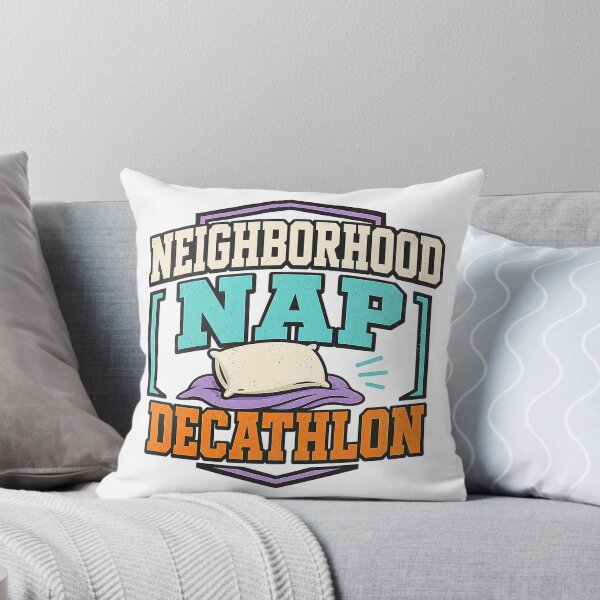 Item preview, Neighborhood Nap Decathlon Badge designed and sold by aihrgdesign.