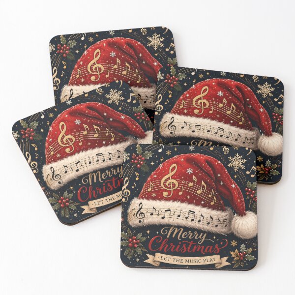 Item preview, Copy of Merry Christmas Let The Music Play | Santa Hat Music Lover Gift designed and sold by TeikunShop.
