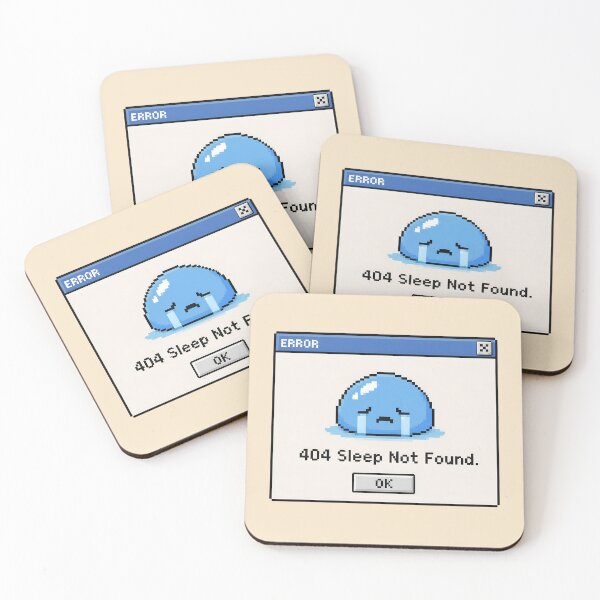 Item preview, 404 Sleep Not Found – Programmer Sleep Meme Sticker designed and sold by ManggaeJM.