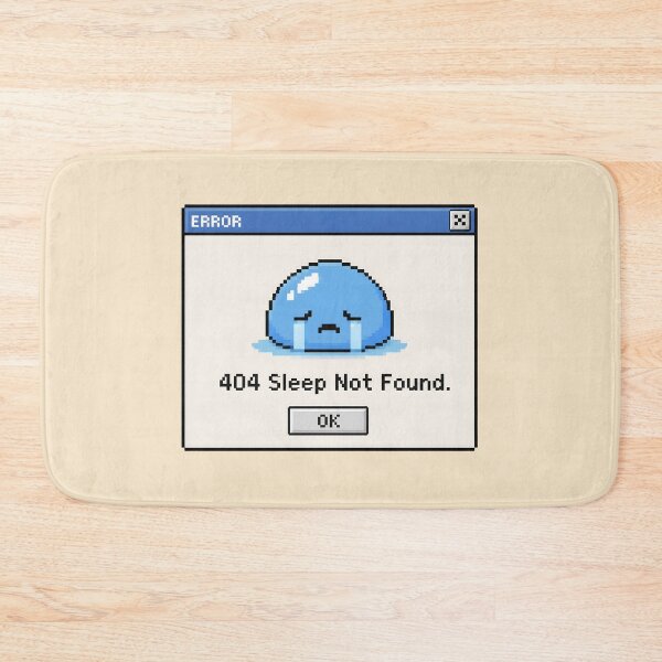 Item preview, 404 Sleep Not Found – Programmer Sleep Meme Sticker designed and sold by ManggaeJM.