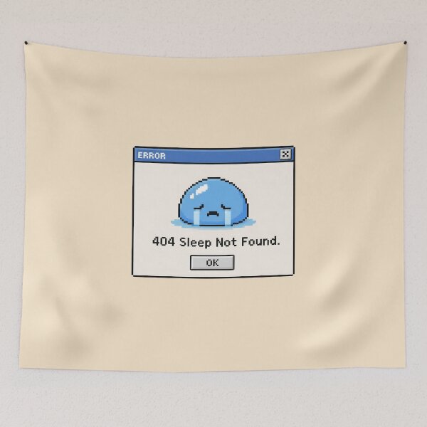 Item preview, 404 Sleep Not Found – Programmer Sleep Meme Sticker designed and sold by ManggaeJM.
