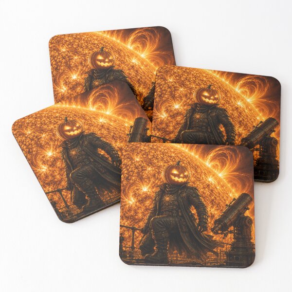 Item preview, Headless Horseman Sun Guardian - Celestial Halloween Fantasy Art designed and sold by TheHorsemanRidesAgain.