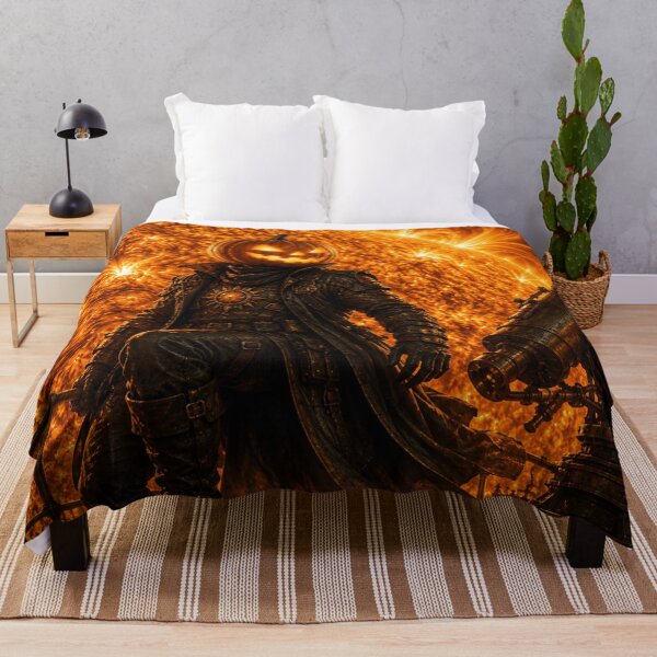Item preview, Headless Horseman Sun Guardian - Celestial Halloween Fantasy Art designed and sold by TheHorsemanRidesAgain.