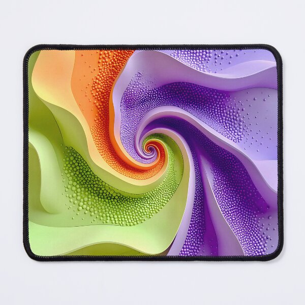 Item preview, Colorful Spiral Design in Lavender Orange Green designed and sold by Vicky Brago-Mitchell®.