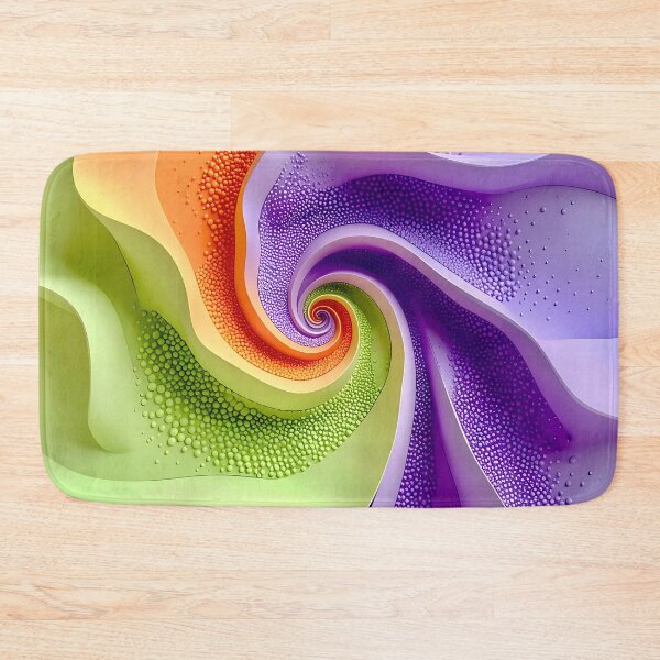 Item preview, Colorful Spiral Design in Lavender Orange Green designed and sold by Vicky Brago-Mitchell®.