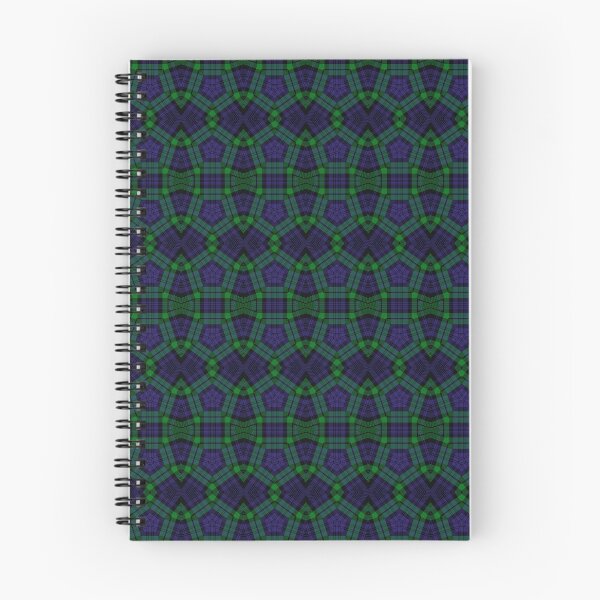 Item preview, Black Watch Tartan Pentagon Fract-art-an (Pattern) designed and sold by Cathedral of Curiosity.
