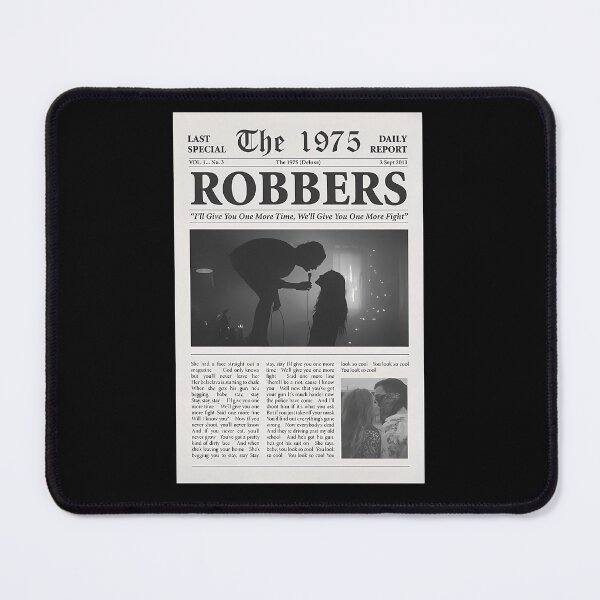 Item preview, The 1975 Robbers Newspaper Article Layout Poster designed and sold by TremayneWitting.