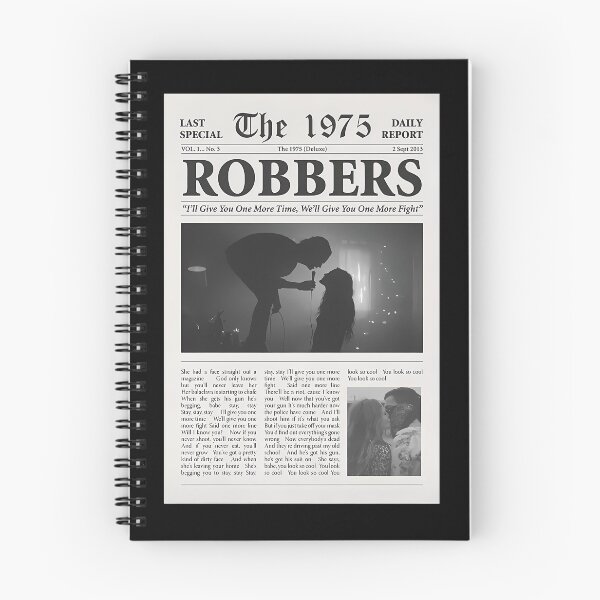 Item preview, The 1975 Robbers Newspaper Article Layout Poster designed and sold by TremayneWitting.