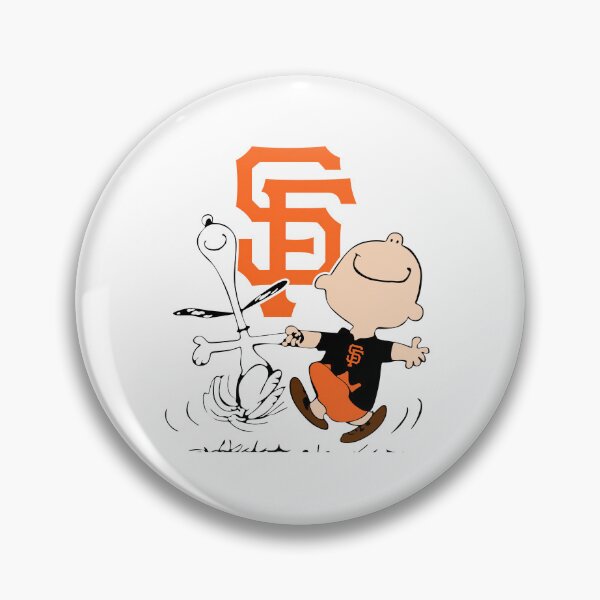 Item preview, SF Baseball Fans Dancing Snoopy and Charlie designed and sold by SunnyPanelCo.