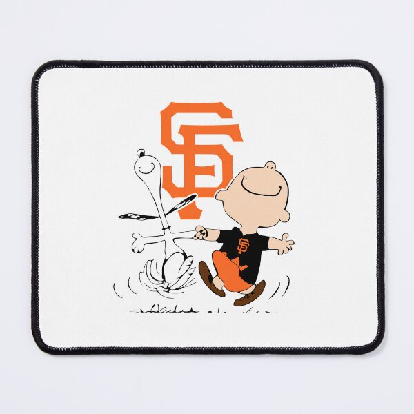 Item preview, SF Baseball Fans Dancing Snoopy and Charlie designed and sold by SunnyPanelCo.