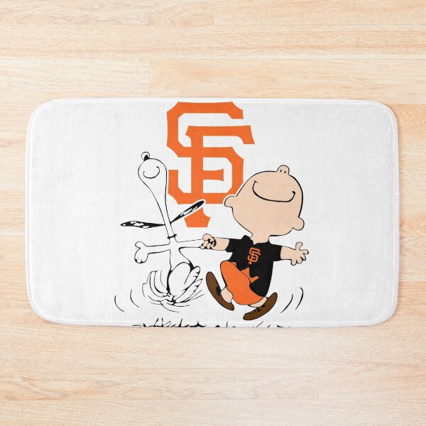 Item preview, SF Baseball Fans Dancing Snoopy and Charlie designed and sold by SunnyPanelCo.