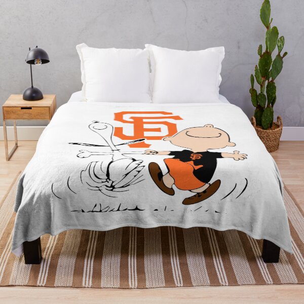 Item preview, SF Baseball Fans Dancing Snoopy and Charlie designed and sold by SunnyPanelCo.
